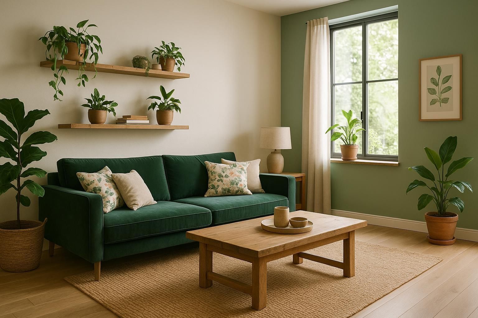 Découvrez comment transformer votre salon en un espace chaleureux et apaisant grâce à des inspirations et des conseils sur la déco vert et bois. Explorez des idées créatives pour créer une ambiance naturelle qui allie élégance et confort.